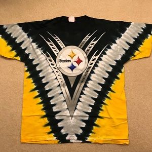 Official NFL Pittsburgh Steelers tie dye to shirt